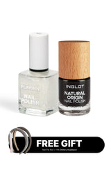 PLAYINN NAIL POLISH - BUNDLE NIGHT COLLECTION, FREE Nail File & Bando Glitter