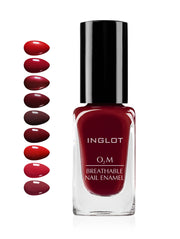 O2M BREATHABLE NAIL ENAMEL RED COLLECTION