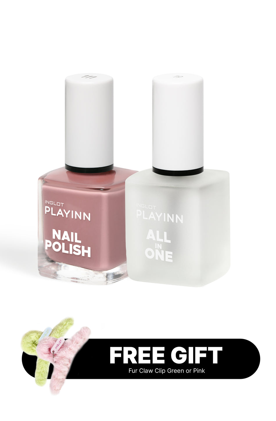 PLAYINN NAIL POLISH VERTE VEINS & ALL IN ONE BUNDLE