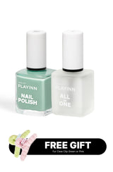 PLAYINN NAIL POLISH VERTE VEINS & ALL IN ONE BUNDLE