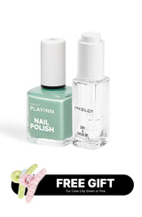 PLAYINN NAIL POLISH VERTE VEINS & DRY AND SHINE BUNDLE
