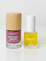 INGLOT Natural Origin Nail Polish Morning Dance with Softening Cuticle Oil Bundle
