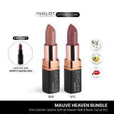 INGLOT KISS CATCHER LIPSTICK - Mauve Heaven Bundle (Free Lipstick)