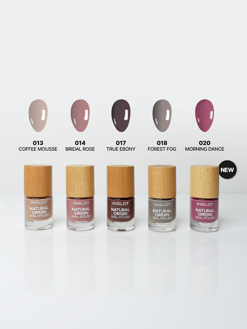 INGLOT Natural Origin Nail Polish Morning Dance with Forest Fog Bundle