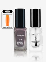 Down for Love Bundle - O2M Breathable Nail Enamel 477 & Top Coat