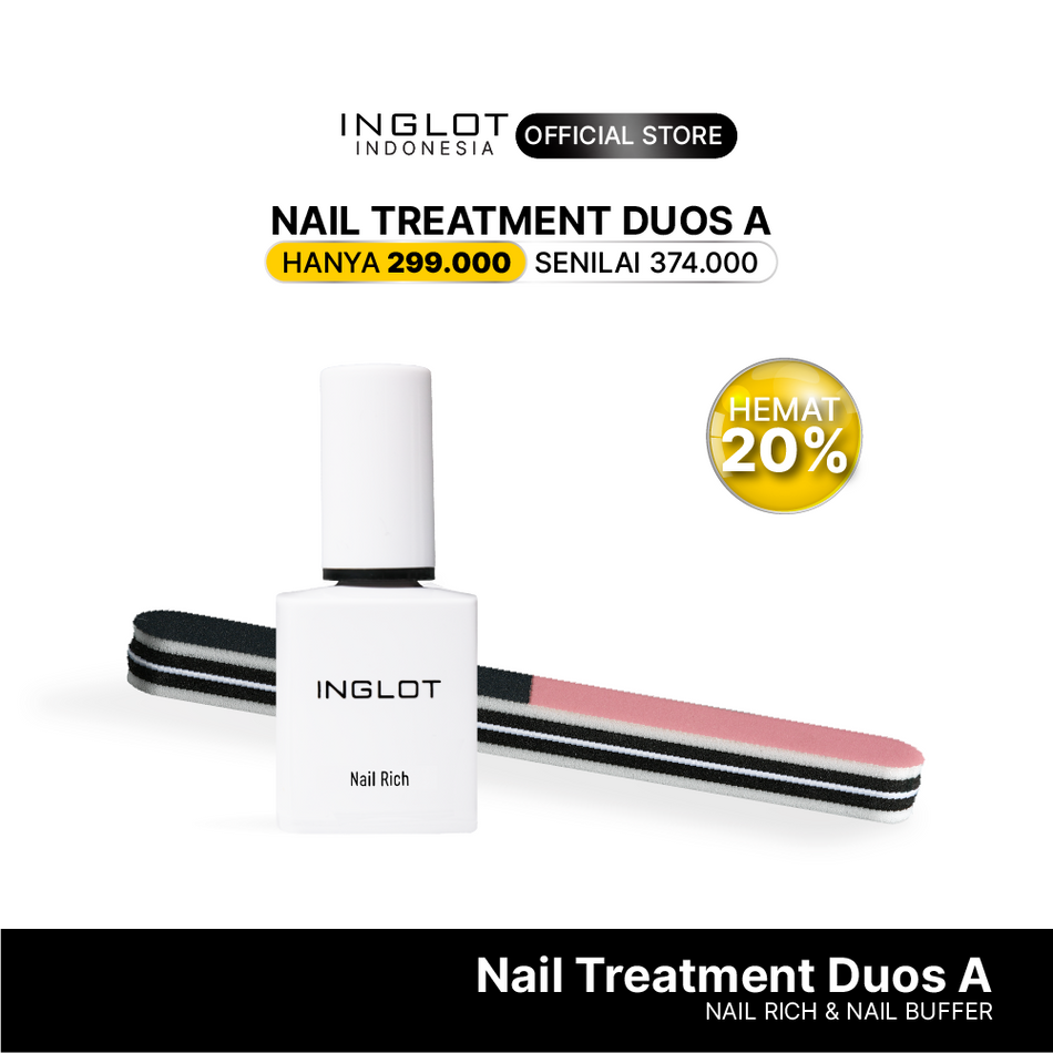 [Hemat 21%] INGLOT Nail Treatment Duos - Nail Rich, Nail Buffer