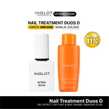 [Hemat 21%] INGLOT Nail Treatment Duos - Gel Effect Top Coat, Nail Remover